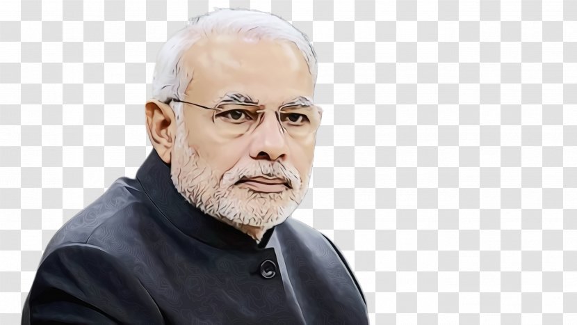 Modi Cartoon - Chin - Moustache Glasses Transparent PNG