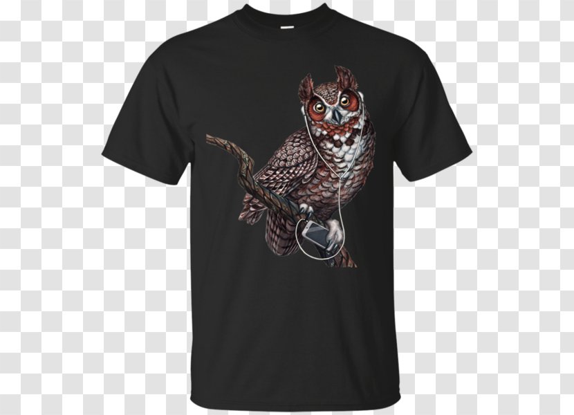 T-shirt Hoodie The Four Horsemen Sleeve - Top - Great Horned Owl Transparent PNG