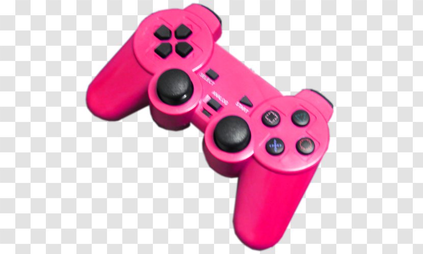 Joystick PlayStation 3 Portable Accessory Game Controllers - Pink - Mp3 Transparent PNG