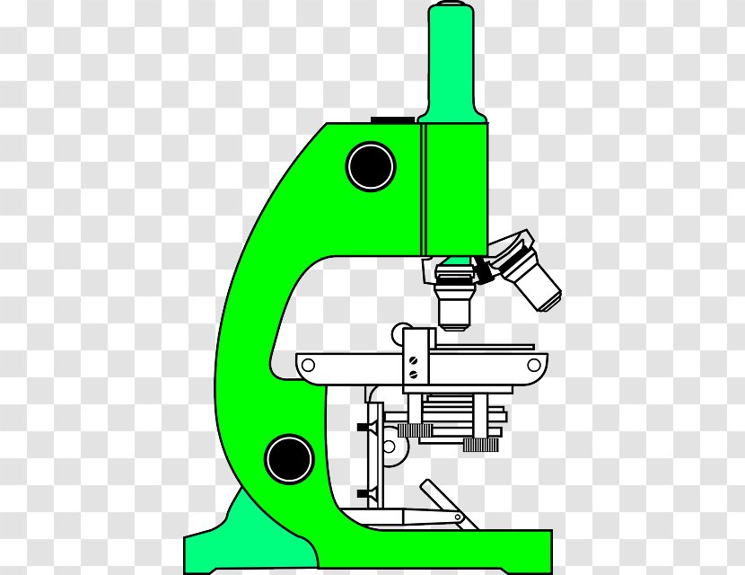 Optical Microscope Clip Art - Magnifying Glass - Green Transparent PNG