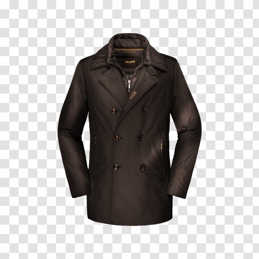 Overcoat Black M - Sleeve - Moorer Transparent PNG