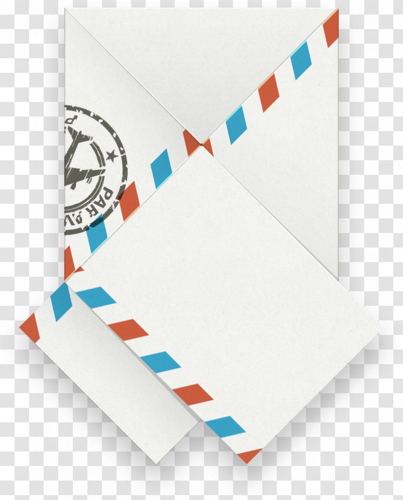 Paper Graphic Design - Airmail - Origami Letters Transparent PNG