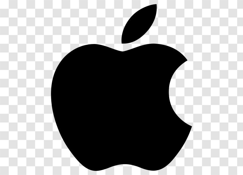 Apple Logo - Black And White - Carplay Transparent PNG