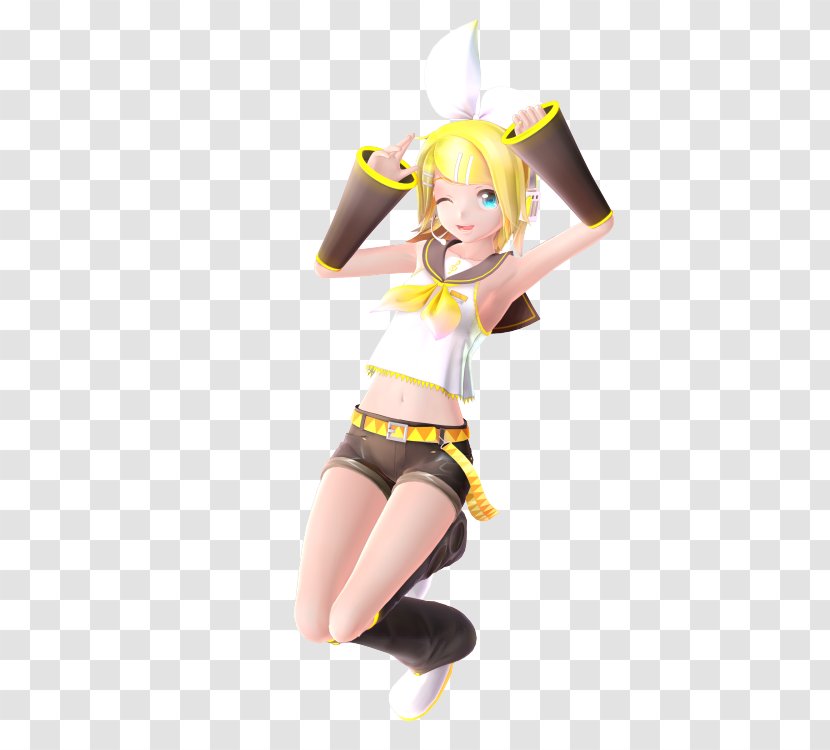 MikuMikuDance Figurine Kagamine Rin/Len Action & Toy Figures The French Corner - Pink Dots Transparent PNG