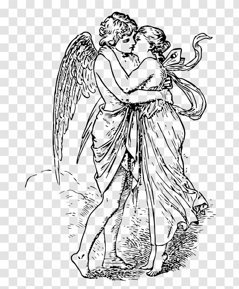 Cupid And Psyche Revived By Cupid's Kiss Eros Clip Art - Tree Transparent PNG