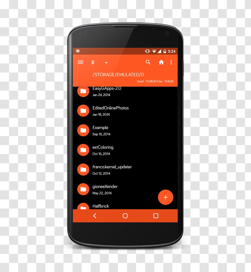 Feature Phone File Manager Android - Telephony Transparent PNG