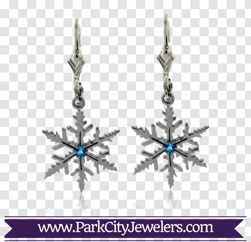 Earring Jewellery Gemstone Snowflake Charms & Pendants - Diamond Transparent PNG