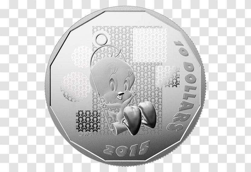 Tweety Coin Sylvester Looney Tunes Silver Transparent PNG