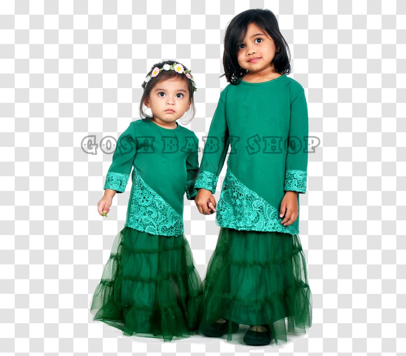 Gown Clothing Formal Wear Toddler Sleeve - Tree - Baju Raya Transparent PNG
