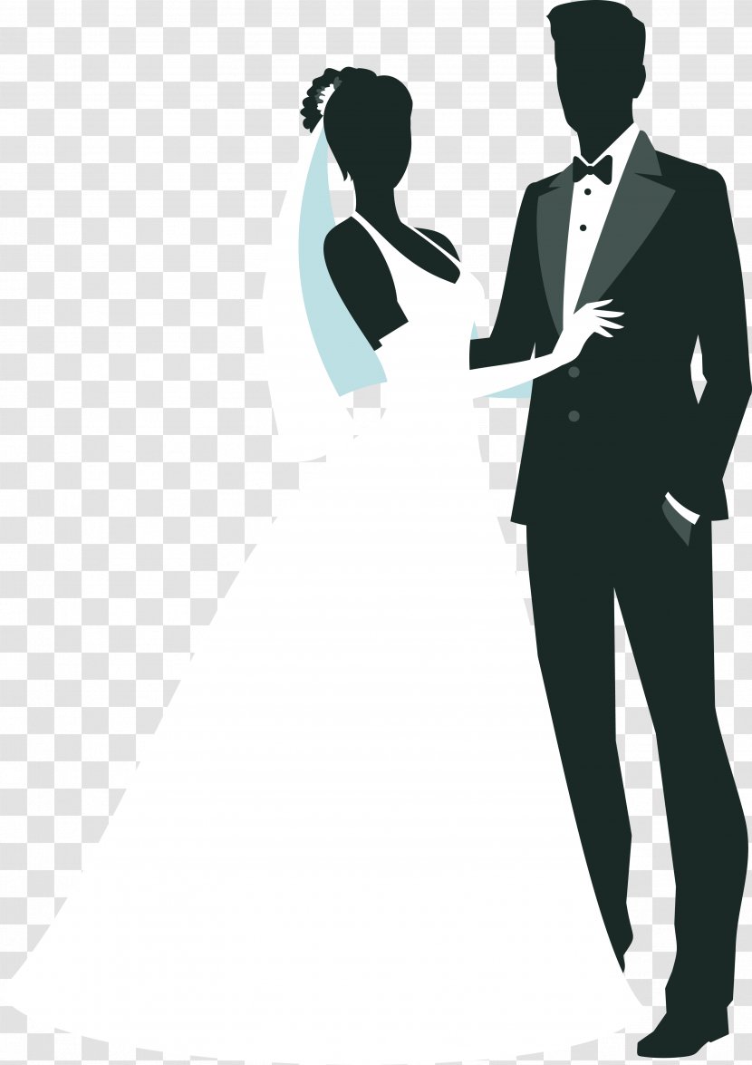 Gentleman Tuxedo Public Relations Human Behavior Illustration - Bride And Groom Decoration Pattern Transparent PNG