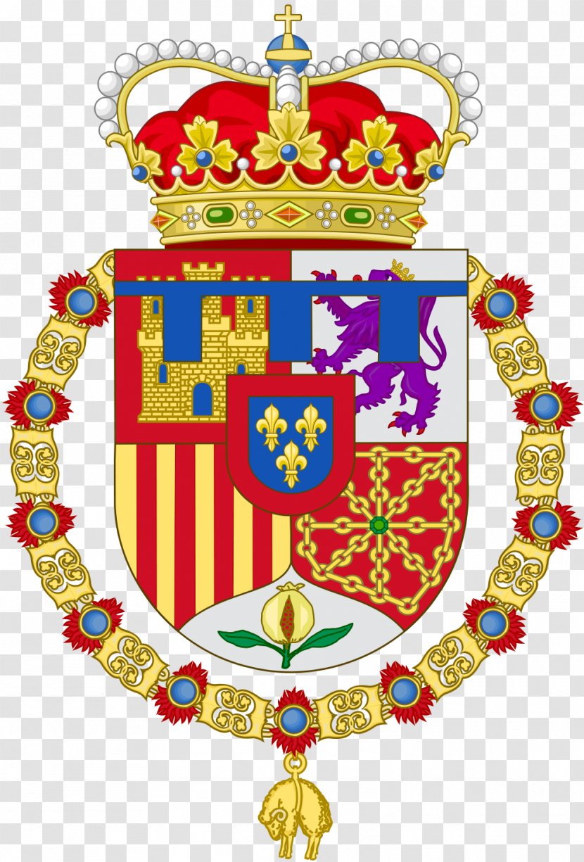 Prince Of Asturias Order The Golden Fleece Coat Arms Spain - OMB Peezy With Red Background Transparent PNG