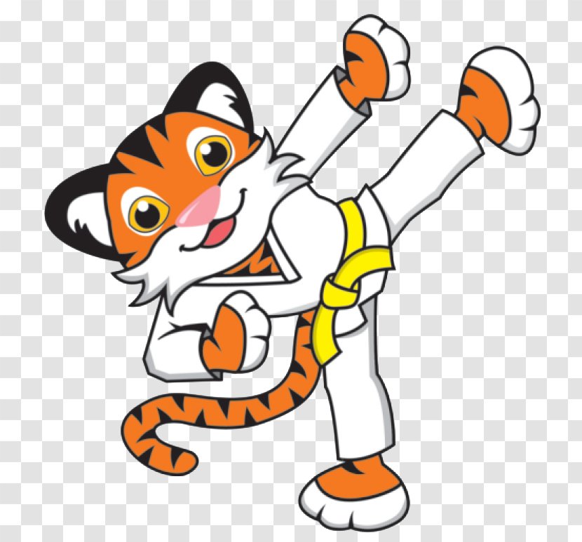 American Taekwondo Association International Taekwon-Do Federation Karate Clip Art - Logo - Tiger Cartoon Transparent PNG