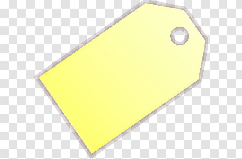 Yellow Rectangle Paper Product - Cartoon Transparent PNG