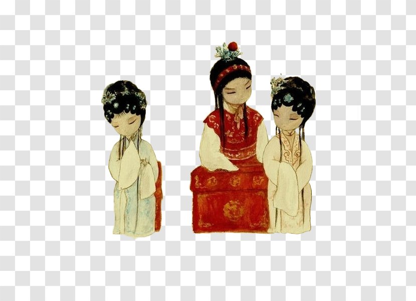 Dream Of The Red Chamber Xue Baochai Lin Daiyu Jia Baoyu Qiaojie - A Mansions Illustration Figures Bao Chai Transparent PNG