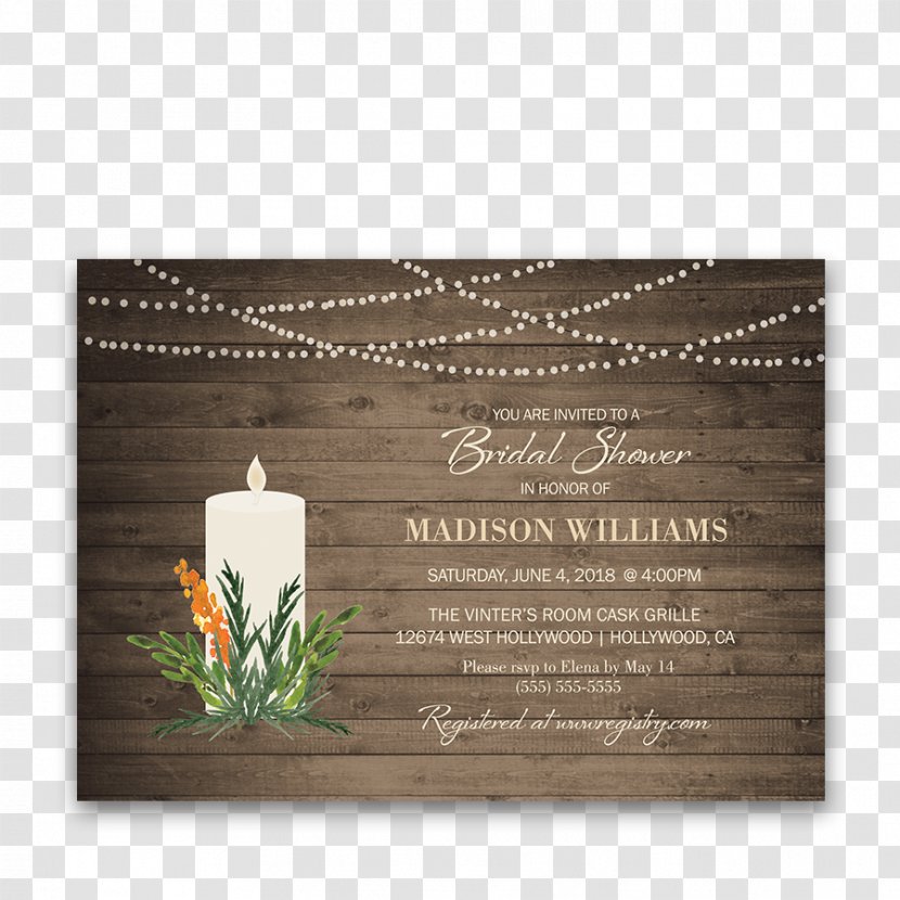 Wedding Invitation Bridal Shower Reception Party - Place Cards Transparent PNG