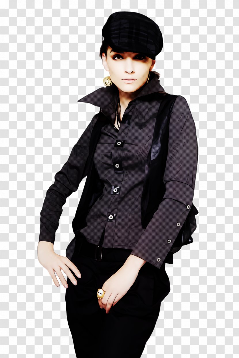 Clothing Black Outerwear Sleeve Coat - Blazer Overcoat Transparent PNG