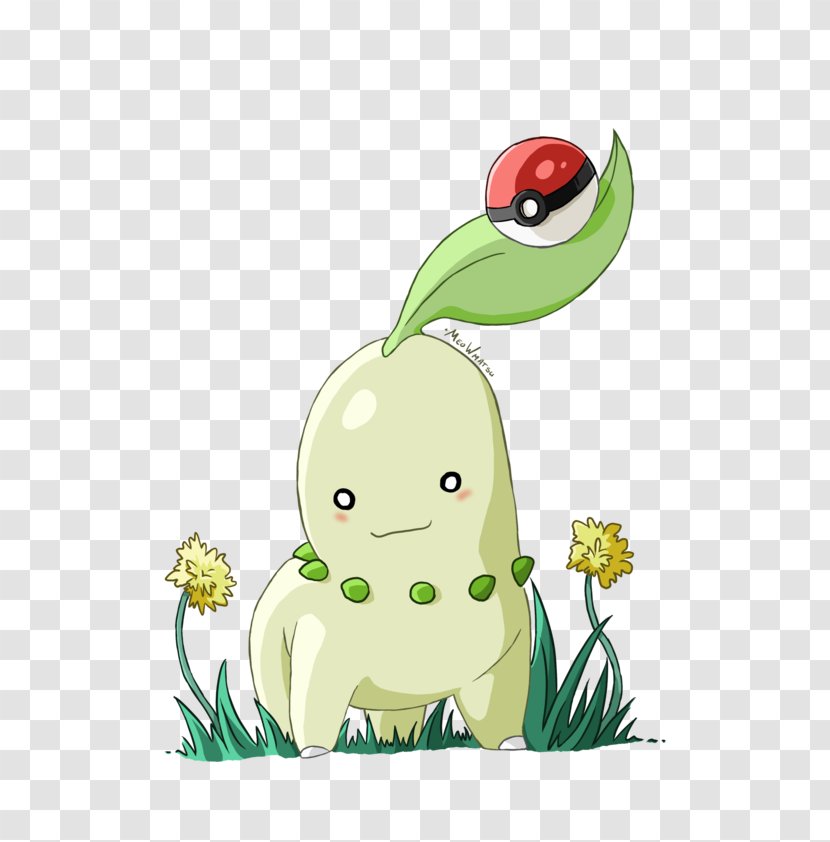 Chikorita Pikachu Ash Ketchum Pokémon Bayleef - Reptile Transparent PNG