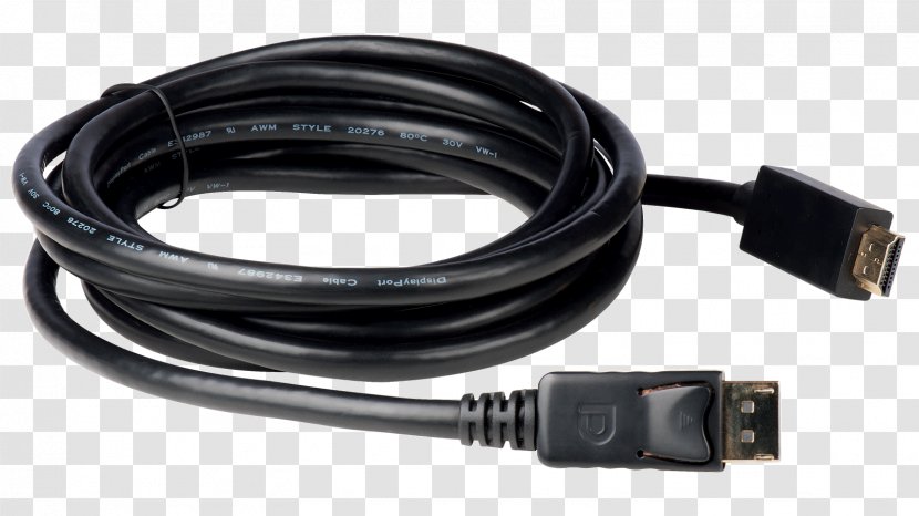 HDMI DisplayPort Electrical Cable D-subminiature Digital Visual Interface - Hdmi - Computer Port Transparent PNG