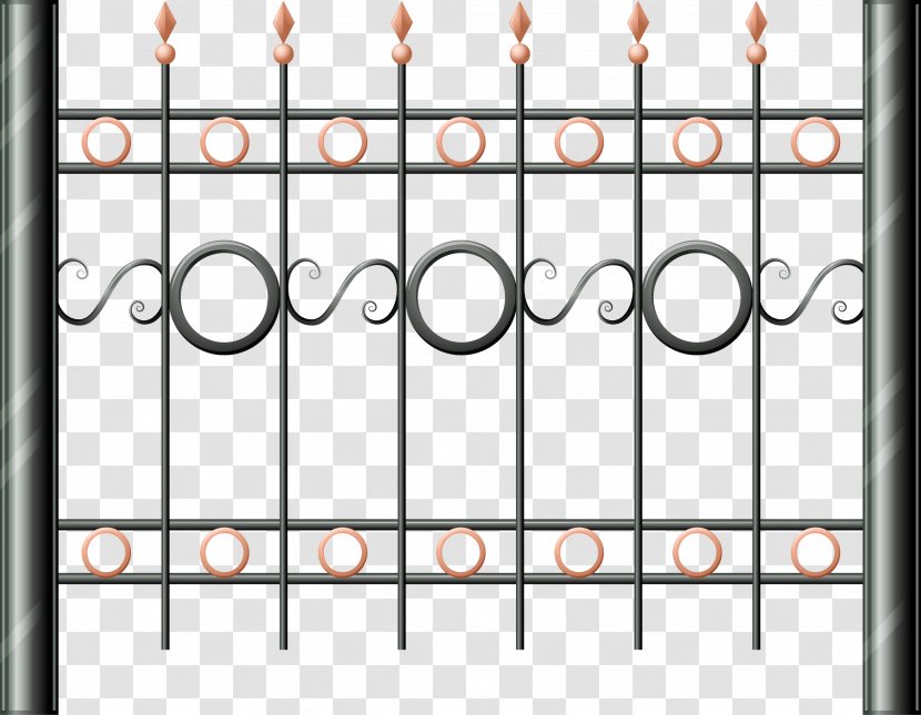 Fence Steel Gate Royalty-free - European Vector Transparent PNG