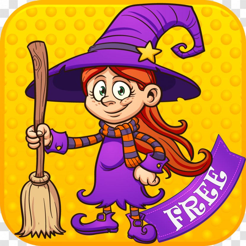 Clip Art Witchcraft Cartoon Image - Witch Transparent PNG