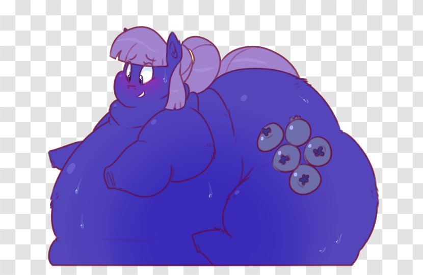 Violet Beauregarde Blueberry Fat - Horse Like Mammal Transparent PNG