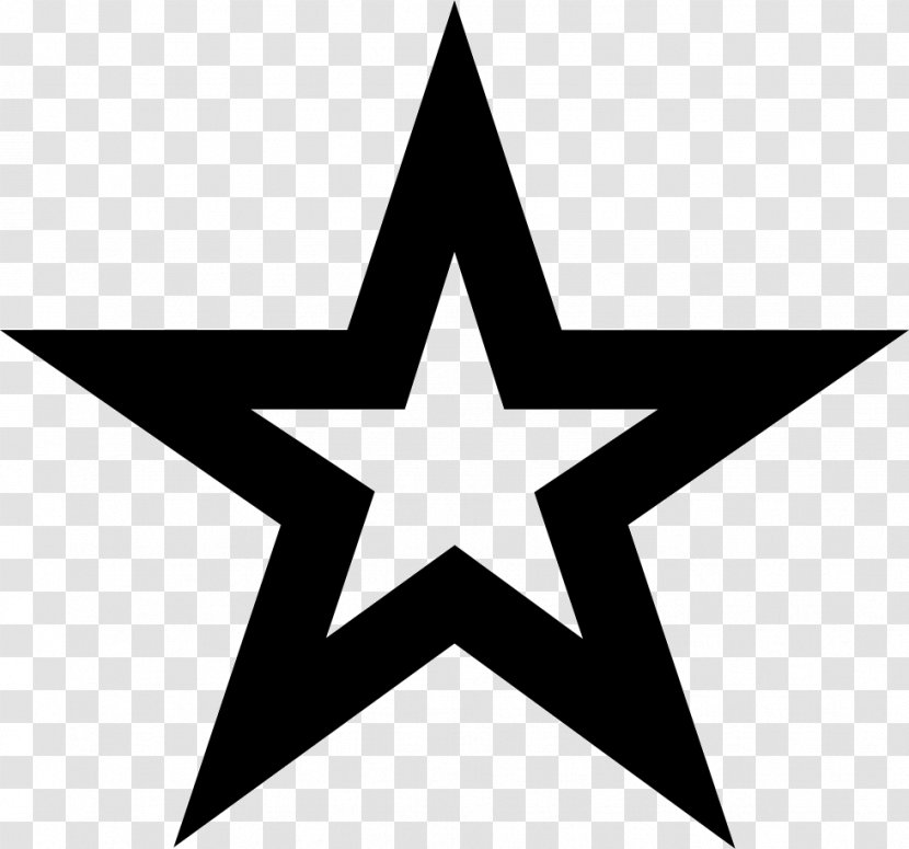 Star Clip Art - Black - 5 Transparent PNG