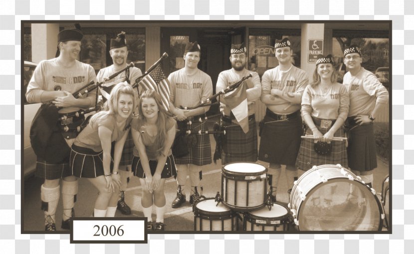 Musical Ensemble Pipe Band Percussion Drum Denver - Sepia Transparent PNG