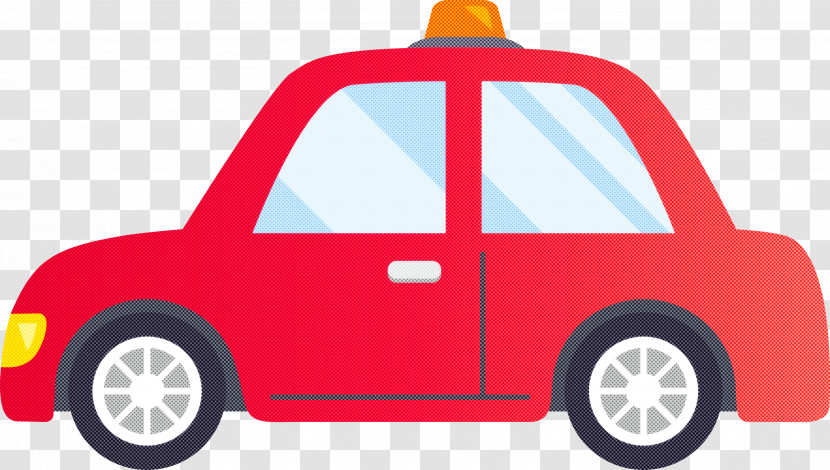 Vehicle Red Car Yellow Transport Transparent PNG