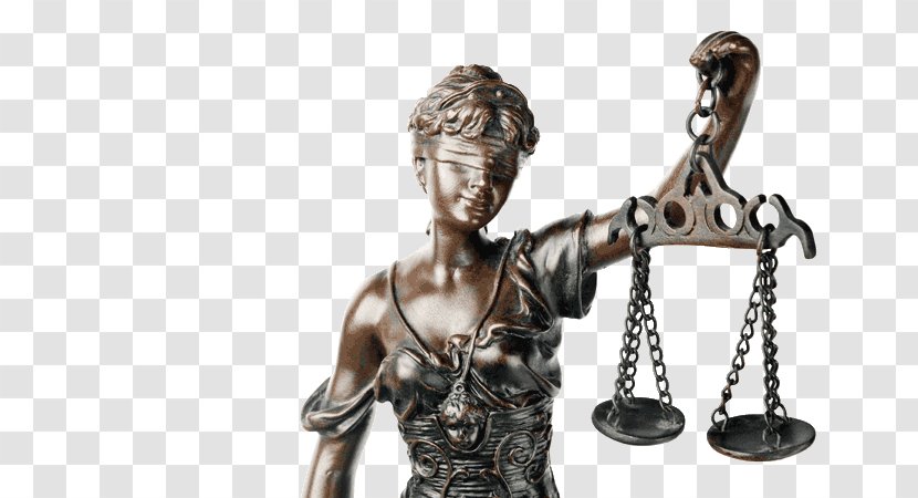 Lady Justice Themis Statue Sculpture - Bronze Transparent PNG