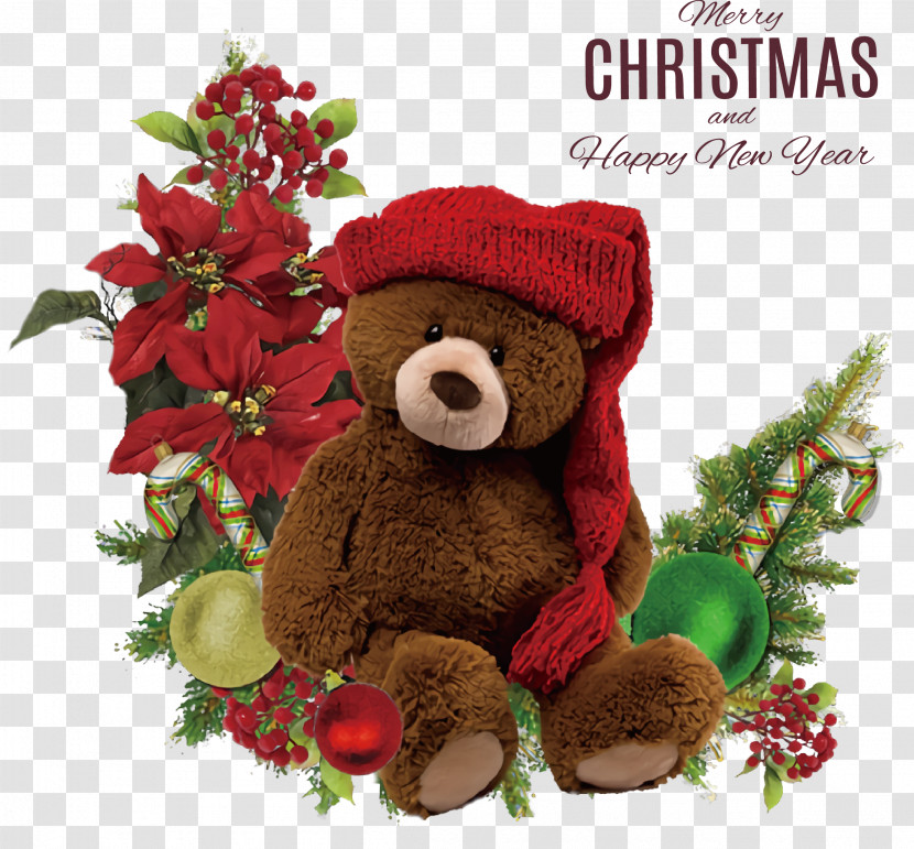 Merry Christmas Happy New Year Transparent PNG