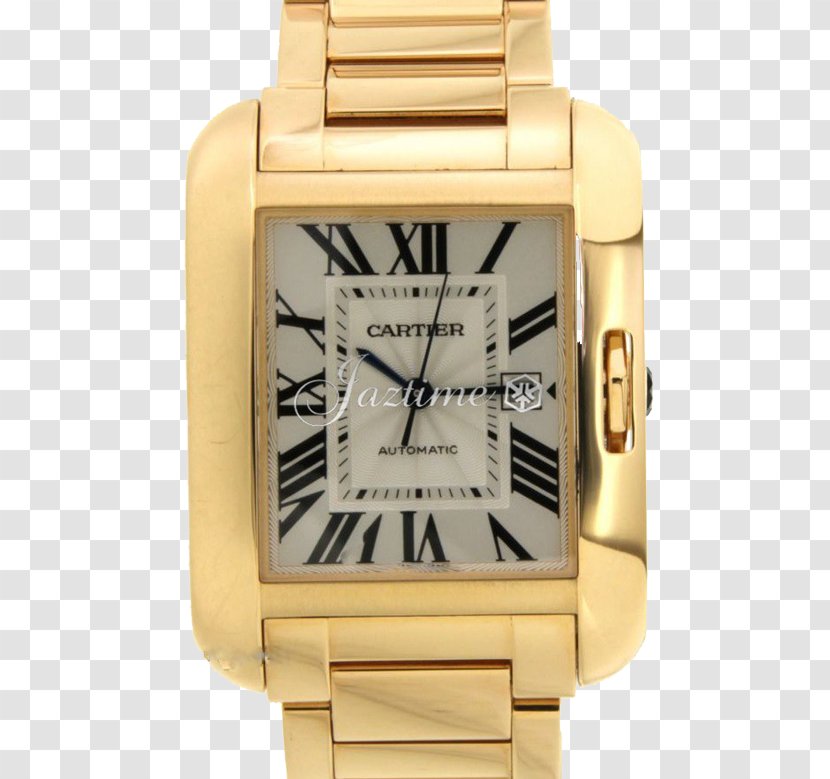 Watch Cartier Tank Anglaise Gold Transparent PNG