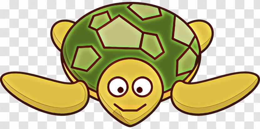 Green Yellow Clip Art Turtle Smile - Tortoise Transparent PNG