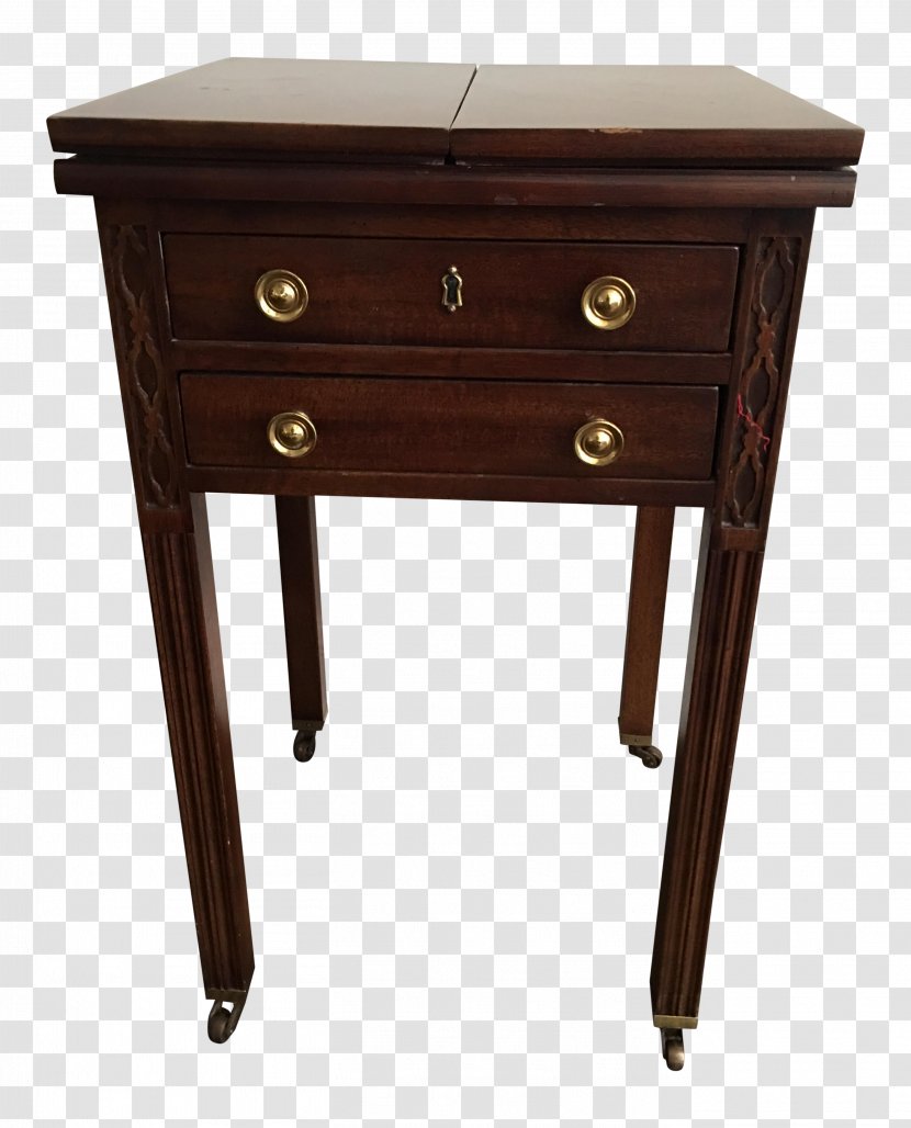 Bedside Tables Drawer Antique - Hardwood - Table Transparent PNG