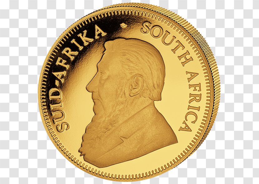 Krugerrand Gold Coin South African Mint Transparent PNG