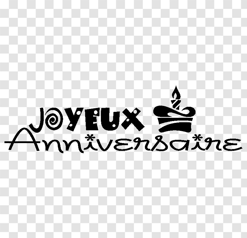 Paper Sticker Birthday Room Wall Decal - Joyeux Anniversaire Transparent PNG