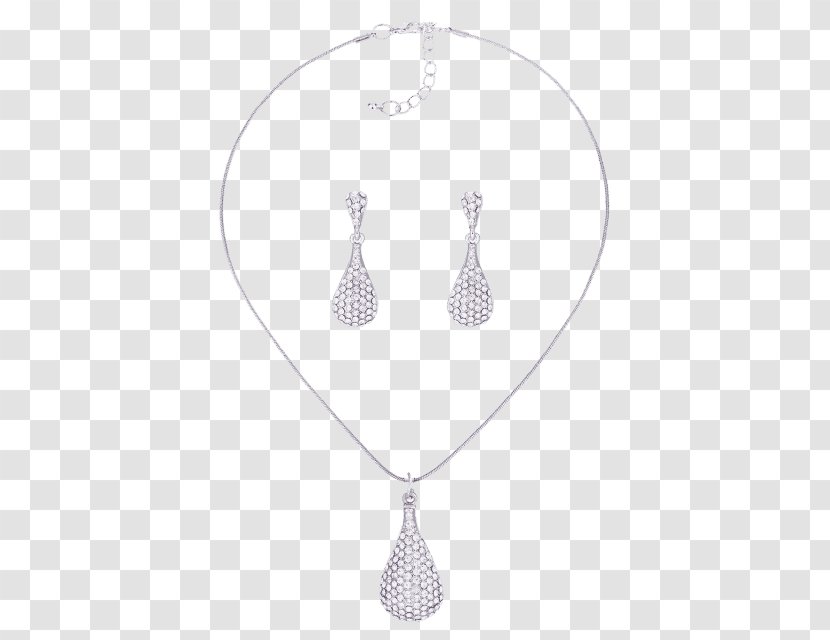 Locket Earring Jewellery Necklace Silver Transparent PNG