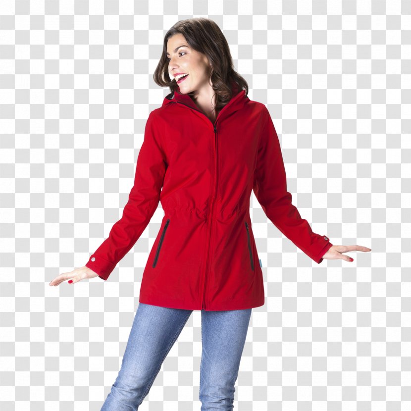 Jacket Hoodie Outerwear Raincoat - Coat - Happy Women's Day Transparent PNG