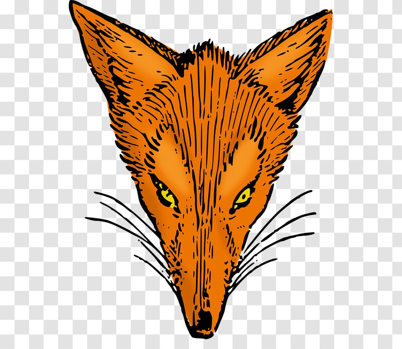 Red Fox Whiskers Clip Art Transparent PNG