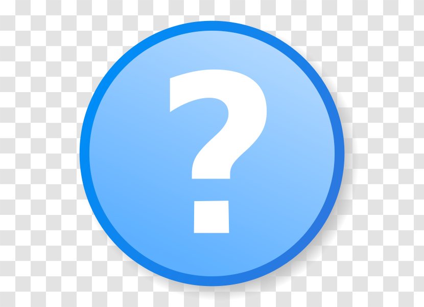 Question Mark - Blue - Vector Icon Transparent PNG