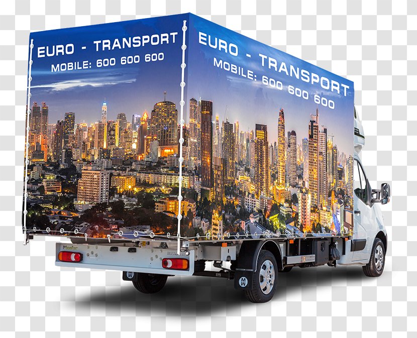 Overprint Printing Druk Solwentowy Advertising Commercial Vehicle - Freight Transport - Bangkok Transparent PNG