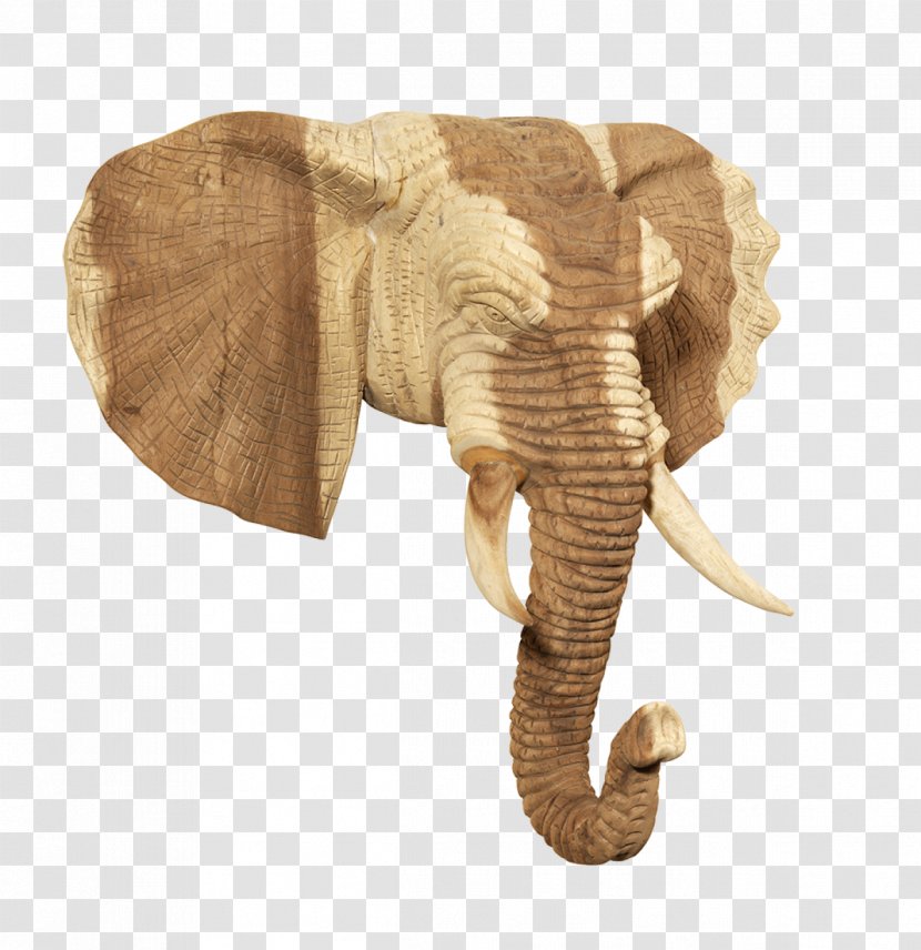 African Elephant Furniture Indian Wood Teak - Elephantidae Transparent PNG