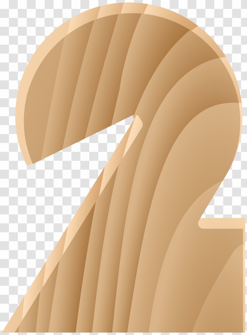 Wood Material Angle Font - Art - Wooden Number Two Transparent Clip Image Transparent PNG
