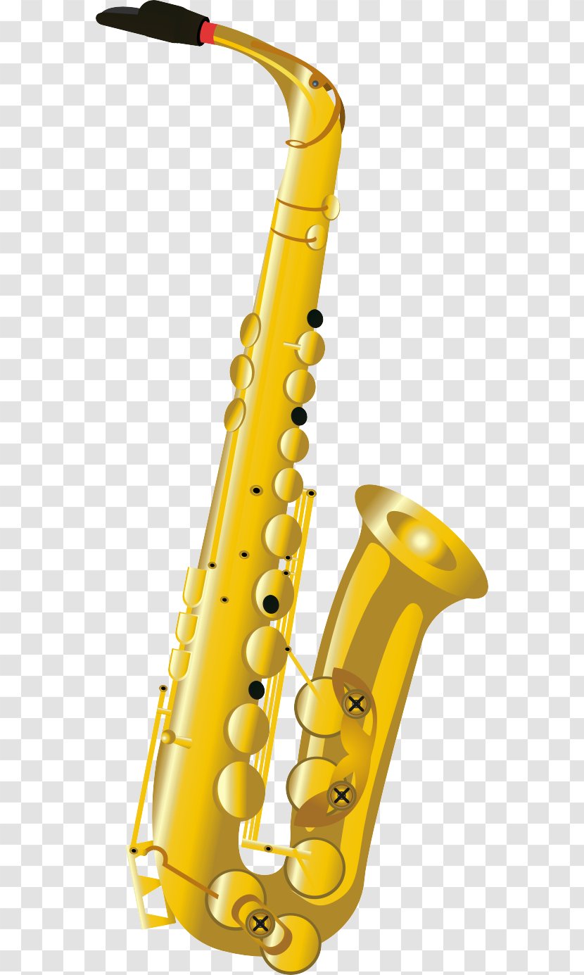 Saxophone Brass Instrument Musical - Watercolor - Instruments Transparent PNG