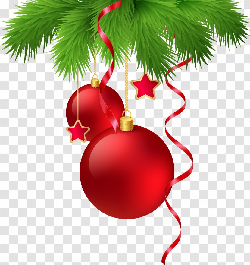 Cartoon Red Ball - Christmas Decoration - Fruit Transparent PNG