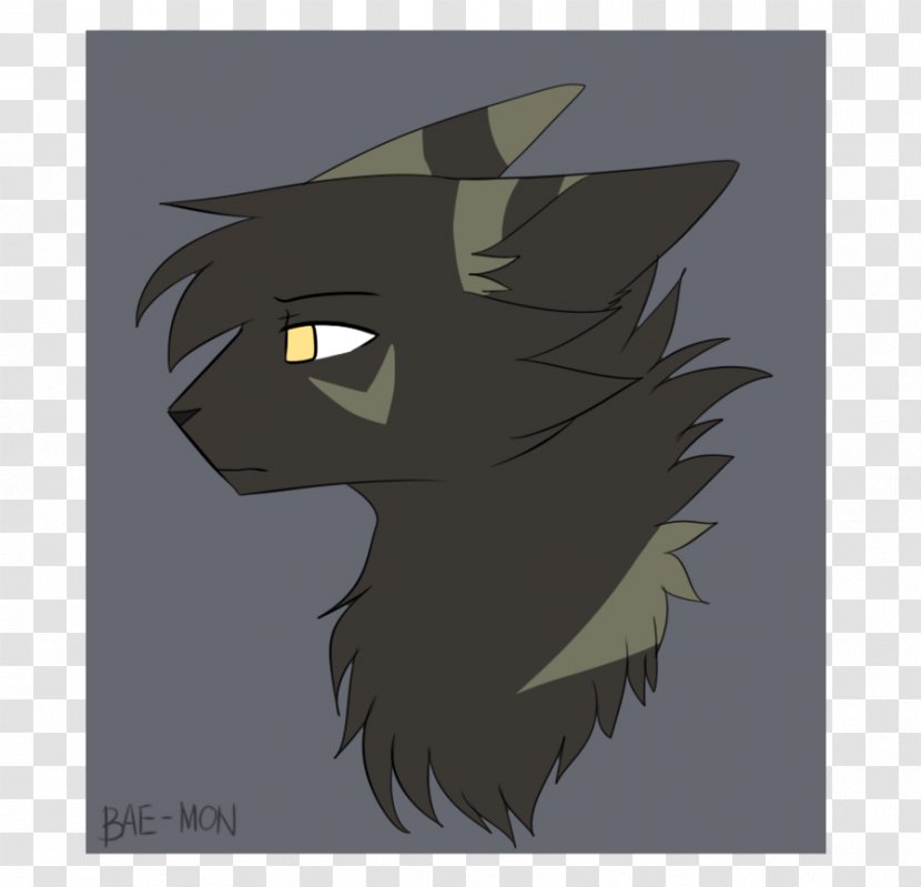 Black Cat Whiskers Snout - Fictional Character Transparent PNG