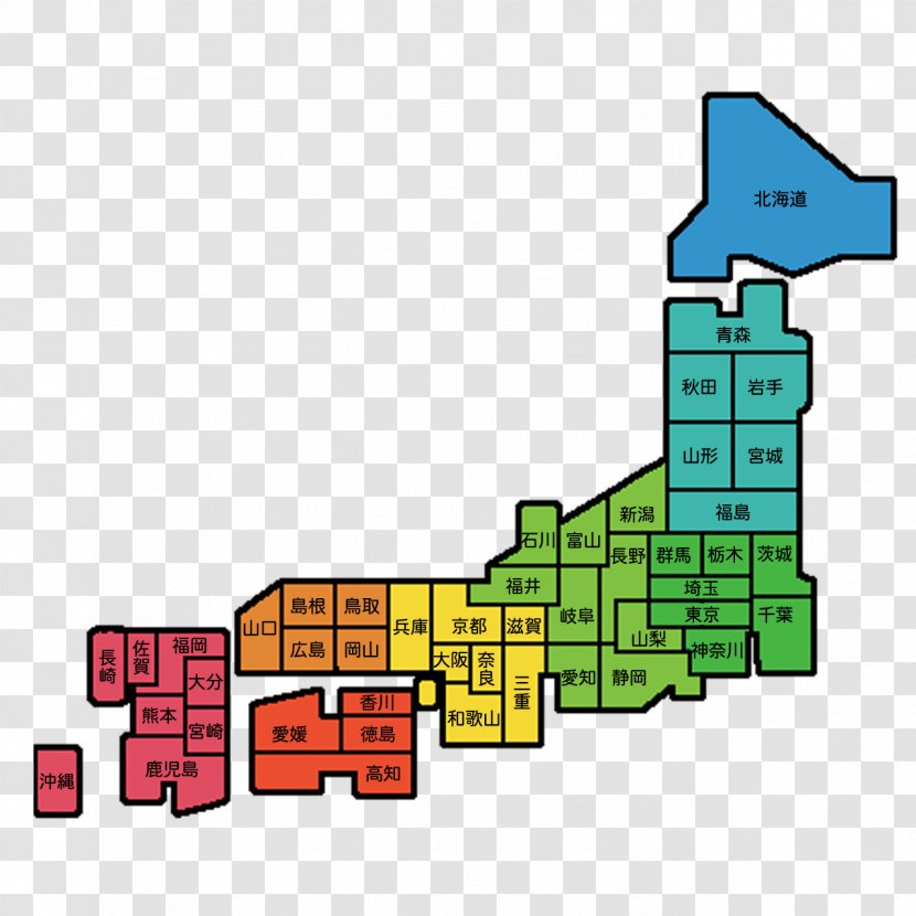 Okayama Prefecture Prefectures Of Japan Shimane Hokkaido Map - Handbag - Area Transparent PNG