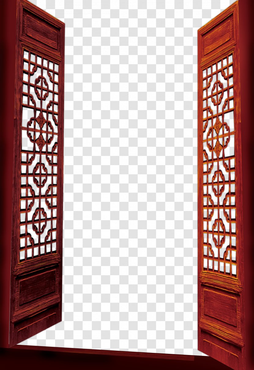Window Template - Wall - Chinese Open Windows Transparent PNG