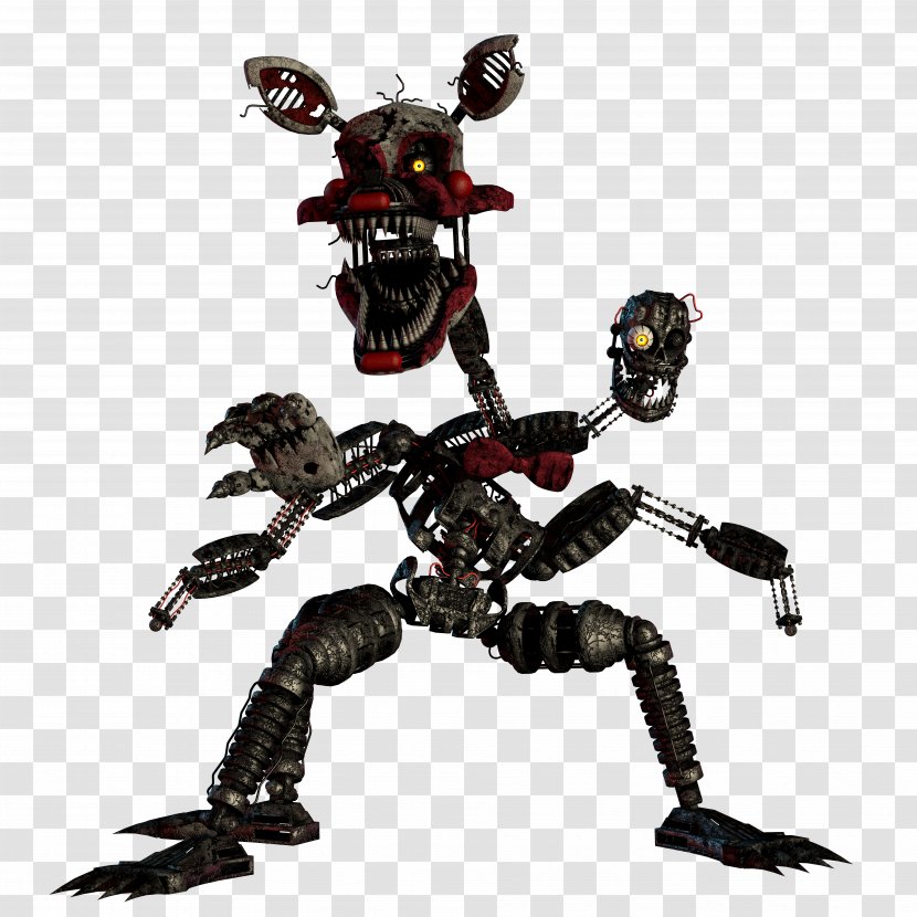 Five Nights At Freddy's 4 3 2 Nightmare - Robot - Foxy Transparent PNG