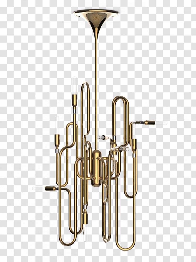 Lighting Chandelier Pendant Light Fixture - Brass Instrument Transparent PNG