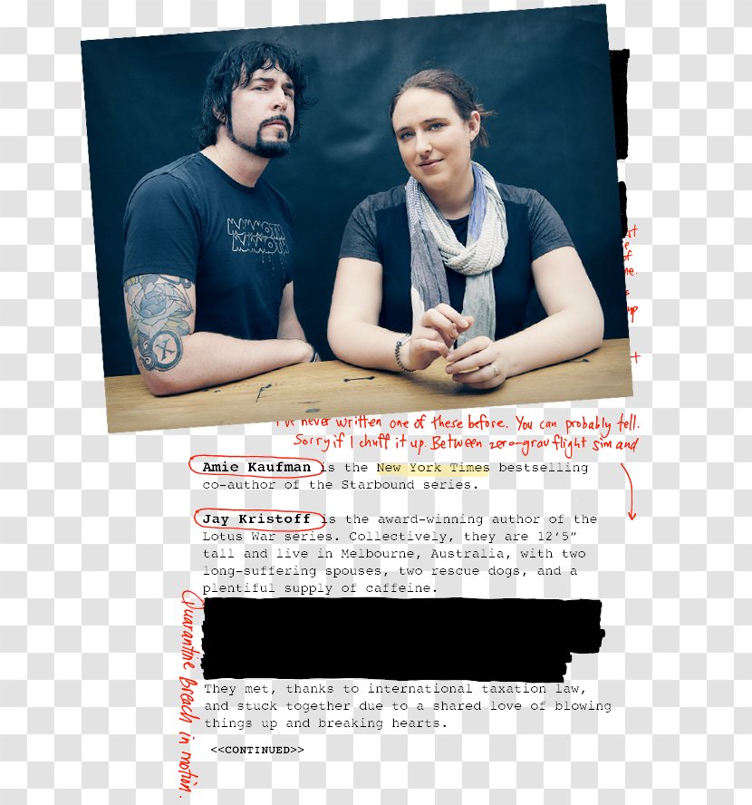 Amie Kaufman Illuminae. Die Illuminae-Akten_01 Obsidio Author - Gemina Transparent PNG